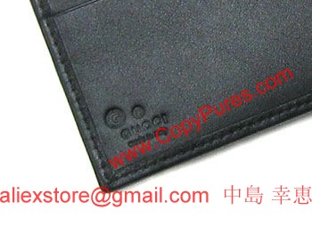 GUCCI　グッチ　財布　メンズ　二つ折り　小銭付き　横長　GGアスファルトx型押しカーフ　143384　アウトレット